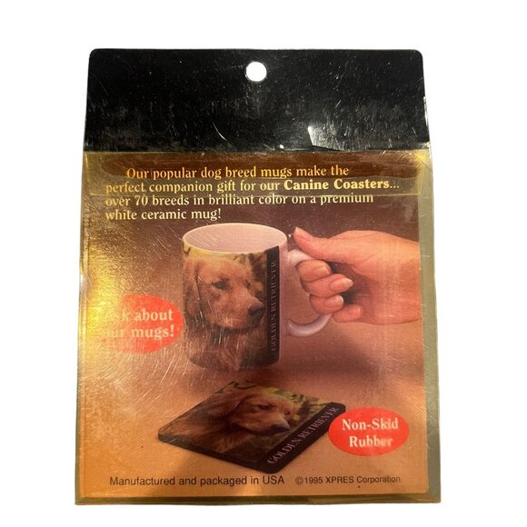 Vintage Canine Coasters Dalmatians Set of 4 Matching 4” Non-Skid Rubber Coasters - Picture 2 of 7